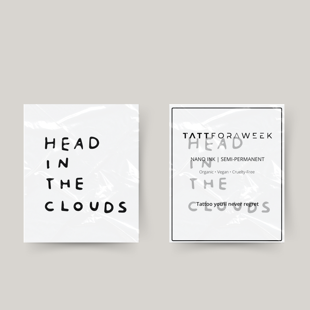 Midlertidig tatoveringshoved i skyerne