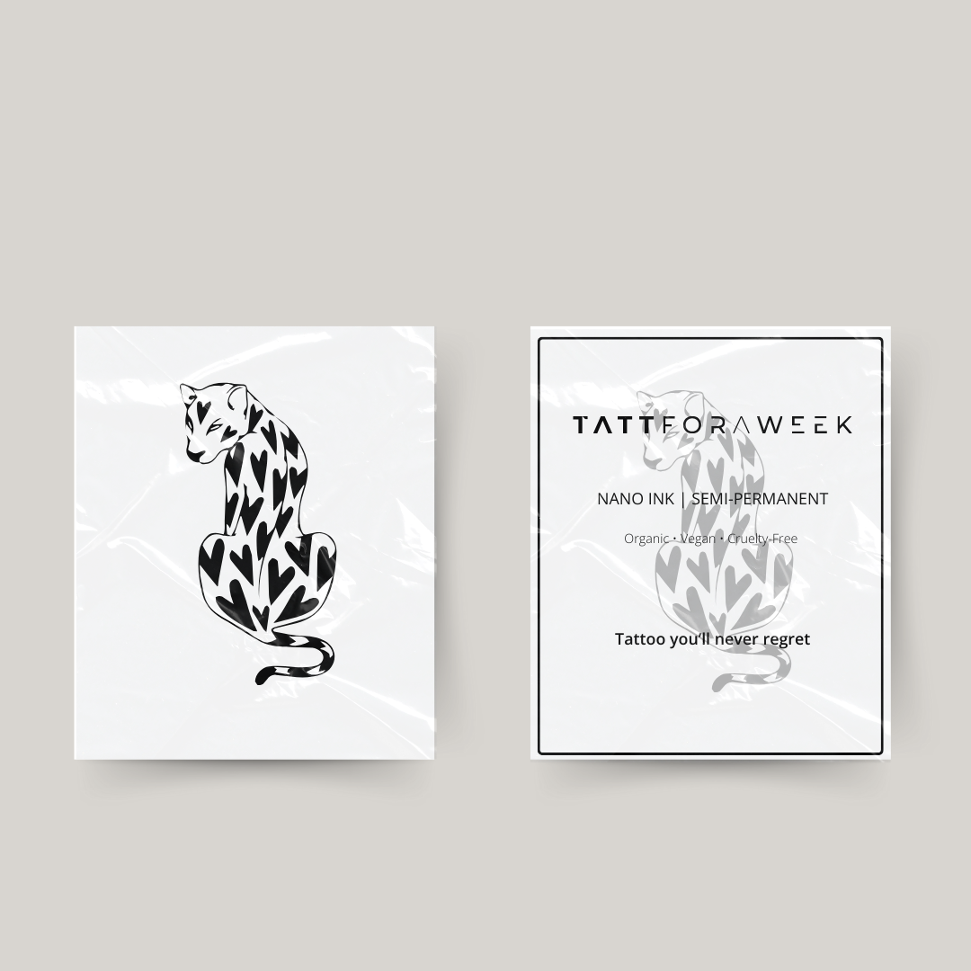 Midlertidig tatovering leopard