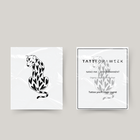 Midlertidig tatovering leopard