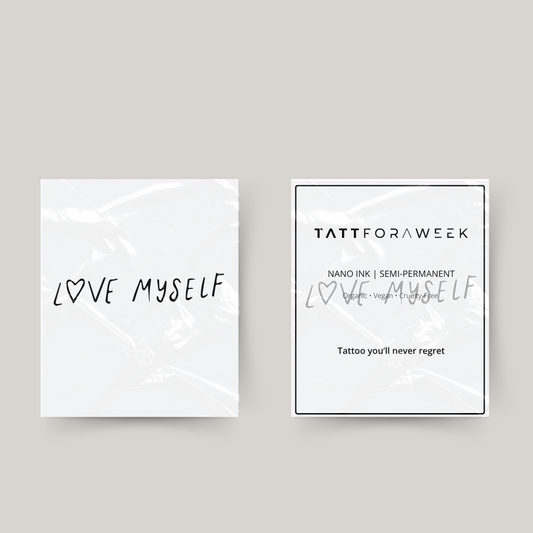 Midlertidig tatovering elsk mig selv