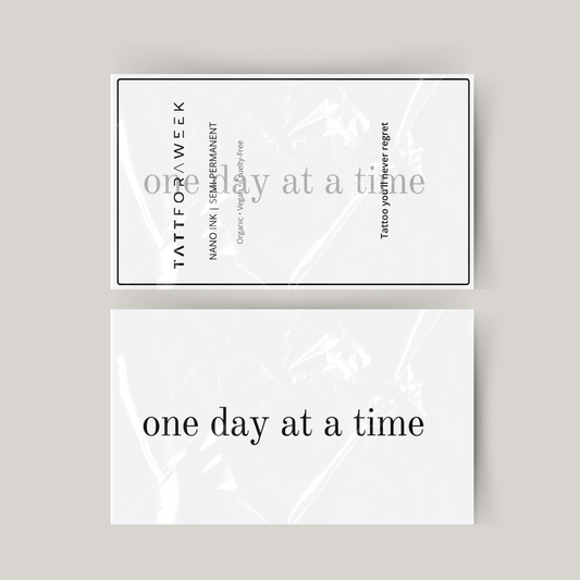 Midlertidig tatovering en dag ad gangen