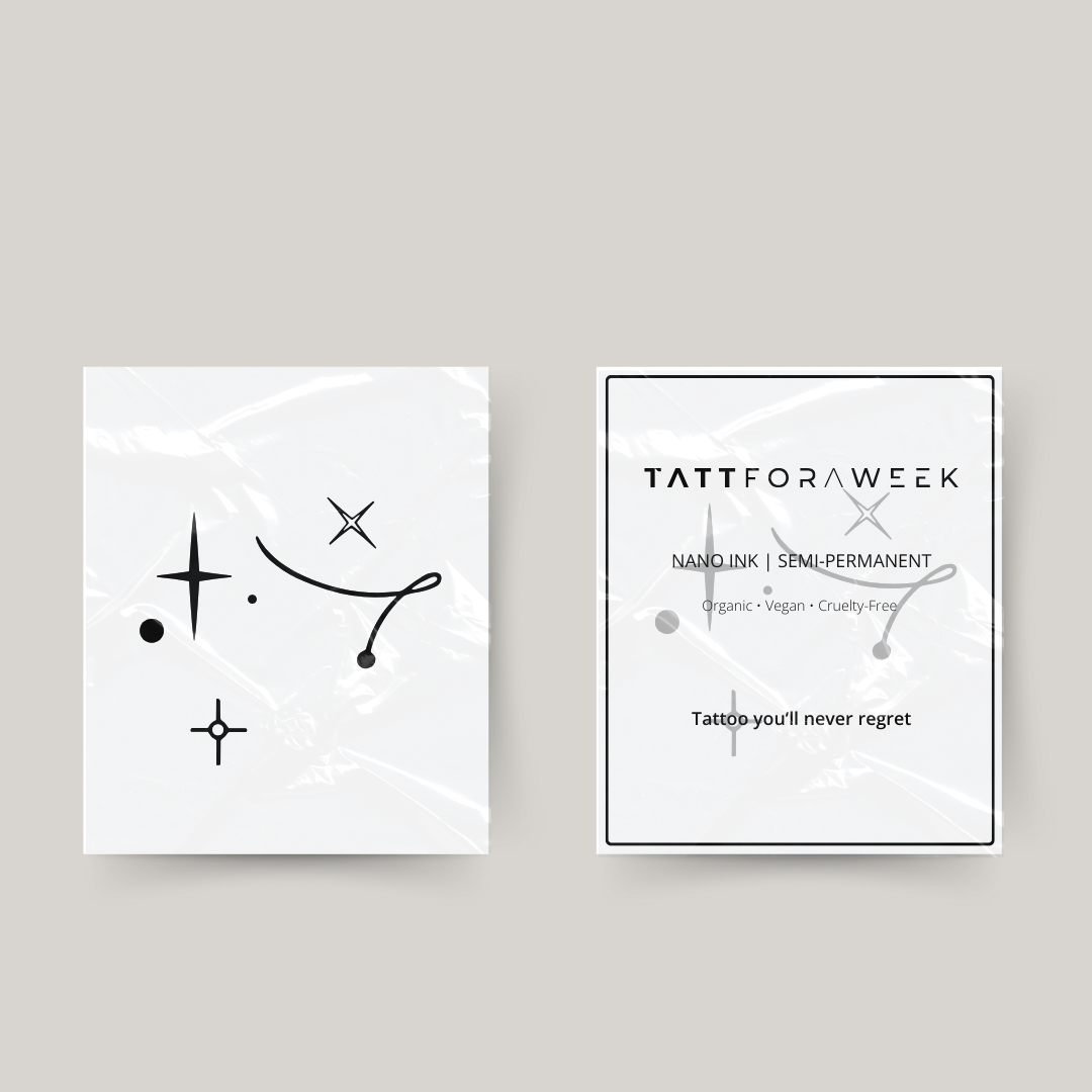 Midlertidig tatovering Skytten stjerner