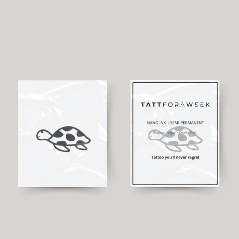 Midlertidig tatovering skildpadde