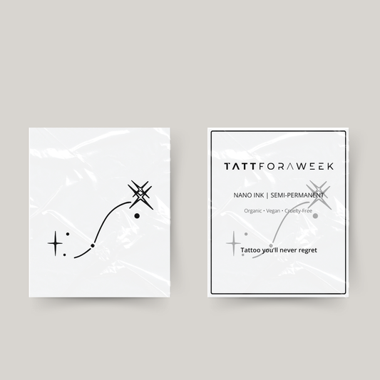 Midlertidig tatovering skorpion stjerner