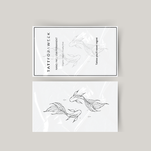 Midlertidig tatovering elegante fisk