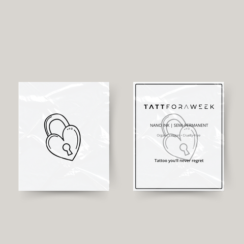Midlertidig tatovering lås kærlighed