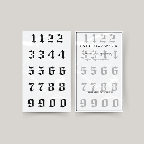 Midlertidige tatoveringstal