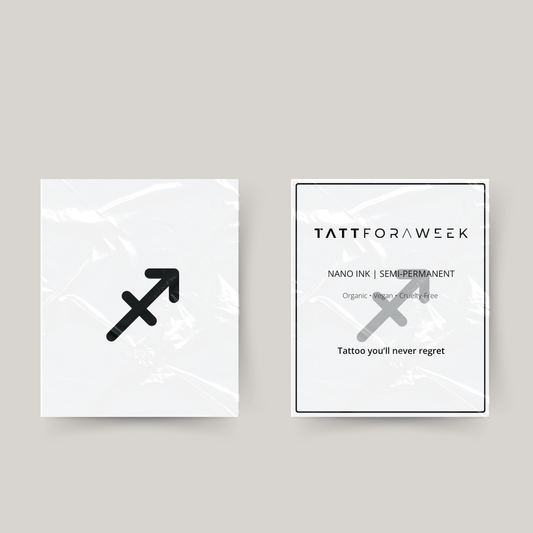 Midlertidig tatovering stjernetegn Skytten