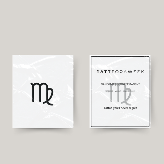 Midlertidig tatovering stjernetegn Jomfruen