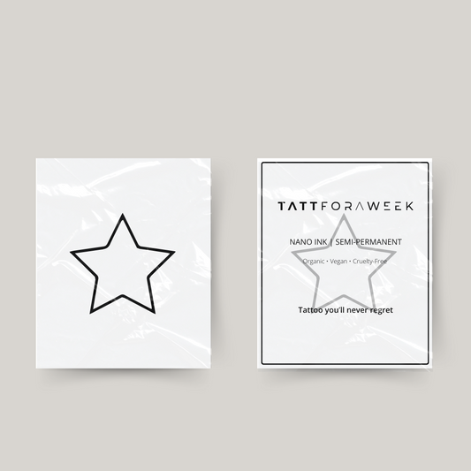 Midlertidig tatovering stjerne
