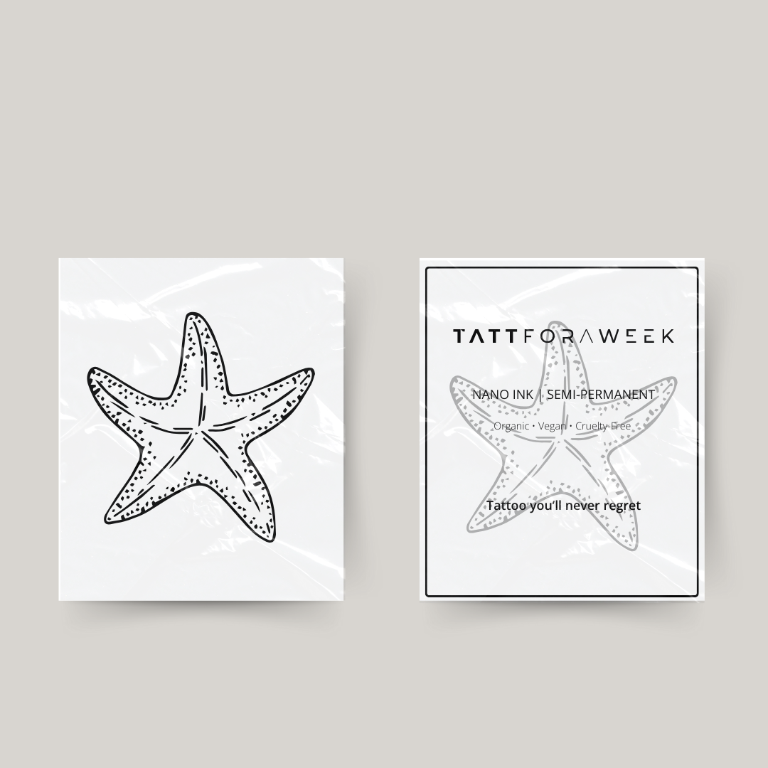 Midlertidig tatovering søstjerne