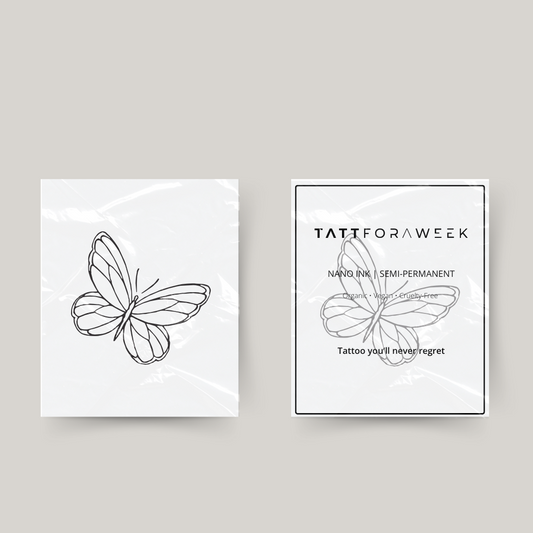 Tijdelijke tattoo vliegende vlinder